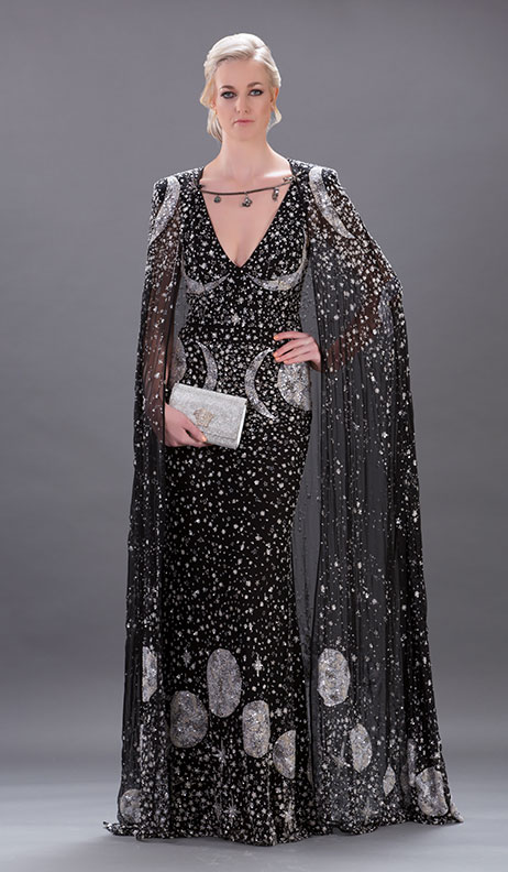 alexander mcqueen star and moon dress